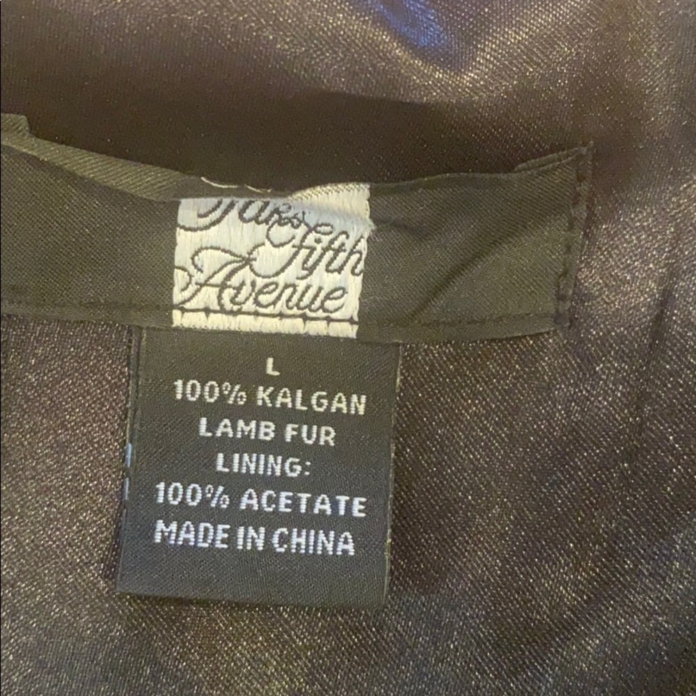 Saks Fifth Avenue genuine lamb fur long vest - Picture 9 of 9